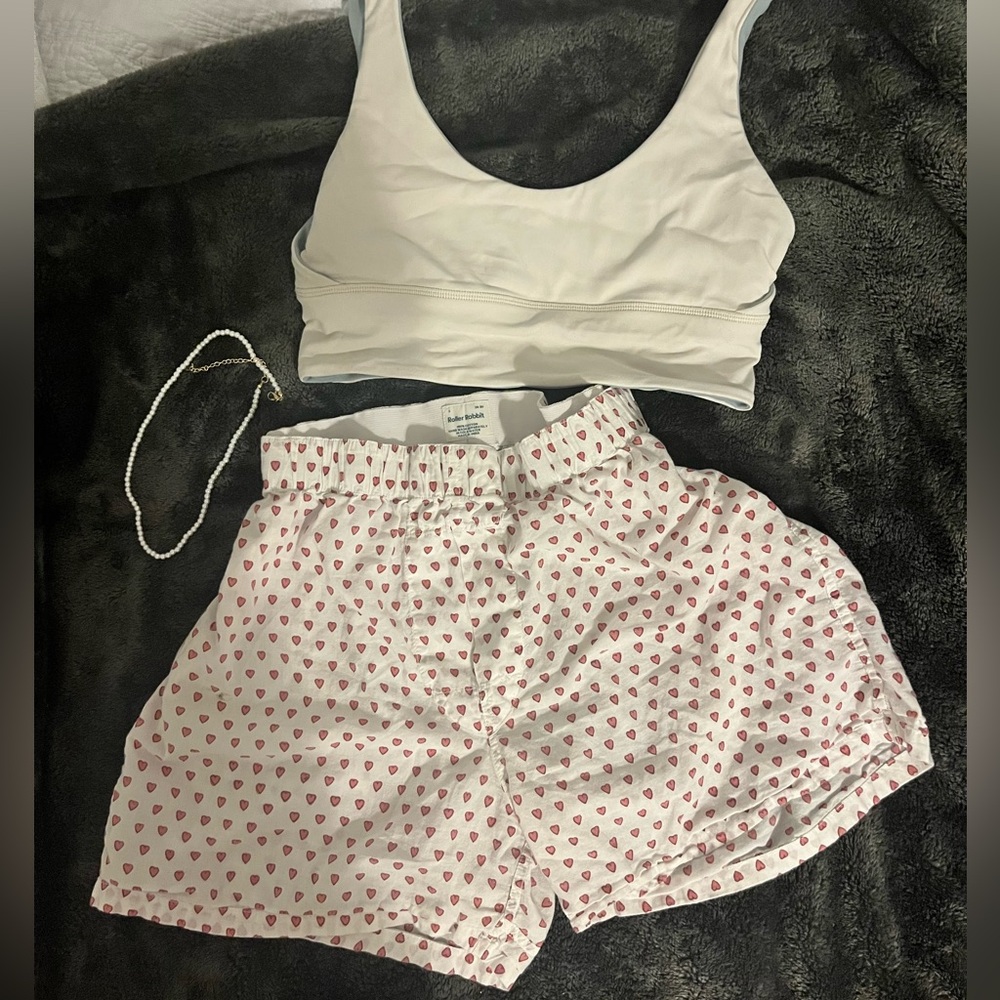 Croquette Roller Rabit Pink Heart Boxer Shorts